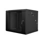 Lanberg WF02-6609-10B rack 9U Da parete Nero