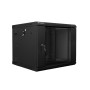 Lanberg WF02-6609-10B rack 9U Da parete Nero