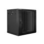 Lanberg WF02-6612-10B rack 12U Da parete Nero