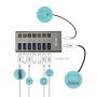 i-tec U3CHARGEHUB7 Caricabatterie per dispositivi mobili Universale Grigio AC Ricarica rapida Interno
