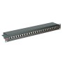 ROLINE Cat.6/Class E 19" Patch Panel, 24 Ports, STP black (26.11.0361)