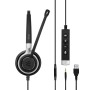 EPOS | SENNHEISER IMPACT SC 660 ANC USB Cuffia A Padiglione USB tipo A Nero, Argento (1000650)
