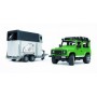 Land Rover Defender mit Pferdeanhnger (mit einem Pferd) (02592)