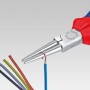 Rundzange (Langbeckzange) 30 35 160 (rot/blau, Lnge 160mm)