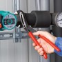 Alligator 88 01 300, 300mm, Rohr- / Wasserpumpen-Zange (schwarz/rot, Wasserpumpenzange, 9-stufig verstellbar)