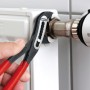 Alligator 88 01 300, 300mm, Rohr- / Wasserpumpen-Zange (schwarz/rot, Wasserpumpenzange, 9-stufig verstellbar)