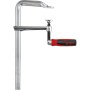 Original Ganzstahl-Schraubzwinge GZ60-12KG (silber/rot, 600 / 120, mit Klappgriff)