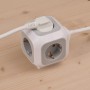 ALEA-Power 4-fach Steckdosenwrfel (hellgrau/wei, 1,4 Meter) (1150090)