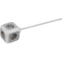 ALEA-Power 4-fach Steckdosenwrfel (hellgrau/wei, 1,4 Meter) (1150090)