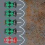 300/7 Mix 2 Schraubendreher-Satz Kraftform Plus (schwarz/grn, 7-teilig, Lasertip) (05008901001)