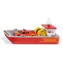Siku Fire Brigade working boat Modello di barca dei vigili del fuoco Preassemblato 1:50 (2117)