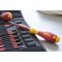Schraubendreher mit Bithalter electric slimVario Starter-Set (rot/gelb, 17-teilig, mit slimBits) (36068)