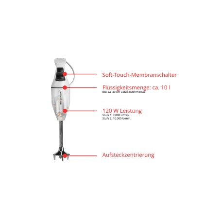 ESGE M 100 D Frullatore ad immersione 120 W Bianco (90120)