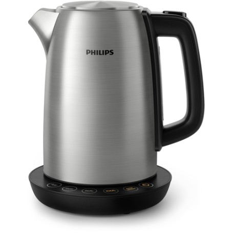 Avance Collection Wasserkocher HD9359/90 (edelstahl/schwarz, 2.200 Watt, 1,7 Liter)