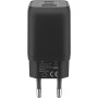 USB-C Schnellladegert Nano, PD, GaN, 65 Watt (schwarz, 1x USB-A, 2x USB-C PD, Charge 3.0) (64753)