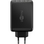 USB-C PD Multiport-Schnellladegert 100 Watt (schwarz, 1x USB-A QC, 3x USB-C PD, GaN-Technologie) (65555)