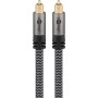 Plus Toslink-Kabel (schwarz/silber, 1 Meter) (65304)