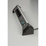 Alu-Office-Line Steckdosenleiste 4-fach (schwarz/aluminium, 1,8 Meter, 60.000A berspannungsschutz, 2x USB-A) (1391020410)