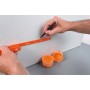 Elektriker-Gliedermastab Longlife, 2 Meter (orange) (42068)