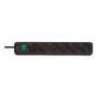 Eco-Line Steckdosenleiste 6-fach (schwarz, 3 Meter) (1159500400)