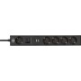 Steckdosenleiste 5-fach (grau/schwarz, 1,5 Meter, 2x USB-A, 1x USB-C Power Delivery) (1159780615)