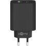 USB-C PD Dual-Schnellladegert 45 Watt (schwarz, 1x USB-A, 1x USB-C PD, GaN-Technologie) (65411)