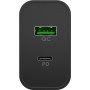 USB-C PD Dual-Schnellladegert 45 Watt (schwarz, 1x USB-A, 1x USB-C PD, GaN-Technologie) (65411)