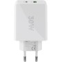USB-C PD Dual-Schnellladegert 30 Watt (wei, 1x USB-A, 1x USB-C PD) (61674)
