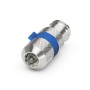 Easy-Installation IEC/Koax-Buchse (silber/blau, 6,5 - 8,0 mm) (58813)