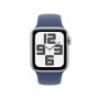 Watch SE (silber, Aluminium, 40 mm, Sportarmband Denim M/L, Cellular) (MXGG3QF/A)