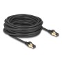 RJ-45 Netzwerkkabel Cat.6a S/FTP, mit Cat.7 Rohkabel (schwarz, 10 Meter, 600 MHz, Industrie- und Outdoor-tauglich) (80252)