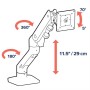 HX Monitorarm (wei) (45-475-216)