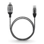 Ethernet-Adapterkabel USB-C 3.2 Gen2  RJ-45 (schwarz/grau, 3 Meter) (74404)