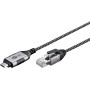 Ethernet-Adapterkabel USB-C 3.2 Gen2  RJ-45 (schwarz/grau, 1 Meter) (74401)