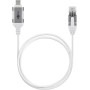 Ethernet-Adapterkabel USB-C 3.2 Gen2  RJ-45 (wei, 10 Meter) (74391)