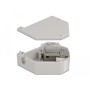 Hutschienenadapter mit Keystone-Modul RJ-45  Cat.6a LSA (grau) (86014)