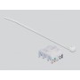 Hutschienenadapter mit Keystone-Modul RJ-45  Cat.6a LSA (grau) (86014)