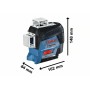 Bosch GLL 3-80 C Professional Livella lineare 30 m 630 - 650 nm ( 10 mW) (0601063R02)
