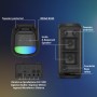 Partybox SRS-XV800  (schwarz, Bluetooth, USB, Klinke) (SRSXV800B.CEL)