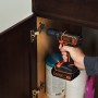 Akku-Bohrschrauber BDCDC18K, 18Volt (schwarz/orange, Li-Ion-Akku 1,5Ah, im Koffer) (BDCDC18K-QW)