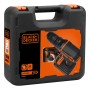 Akku-Bohrschrauber BDCDC18K, 18Volt (schwarz/orange, Li-Ion-Akku 1,5Ah, im Koffer) (BDCDC18K-QW)