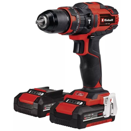 Akku-Schlagbohrschrauber-Set TE-CD 18/40 Li-i +64, 18Volt (rot/schwarz, 2x Li-Ion-Akku 2,0Ah, 64-teiliges Zubehr) (4513992)