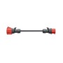 Adapter fr Gemini flex 22 kW, CEE rot Drehstrom 32A  CEE rot 16A (schwarz, 30cm) (CH-04-03)