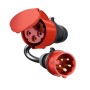 Adapter fr Gemini flex 22 kW, CEE rot Drehstrom 32A  CEE rot 16A (schwarz, 30cm) (CH-04-03)