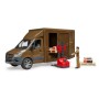 MB Sprinter UPS mit Fahrer und Zubehr (braun) (02678)