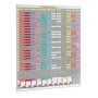 Nobo T-Card Kit - Planner annuale 13 col. 54 slot (2911200)