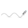 Ethernet-Kabel USB-A 3.2 Gen1 Stecker  RJ-45 Stecker (wei, 10 Meter, geflochtener Textilmantel) (74163)