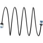 Ultraflexibles Cat.6a Patchkabel slim, U/FTP (schwarz, 0,5 Meter, extrakurze Stecker) (74317)