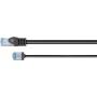 Ultraflexibles Cat.6a Patchkabel slim, U/FTP (schwarz, 2 Meter, extrakurze Stecker) (74319)