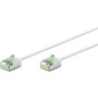 Ultraflexibles Cat.8.1 Patchkabel slim, U/FTP (wei, 2 Meter, extrakurze Stecker) (74361)